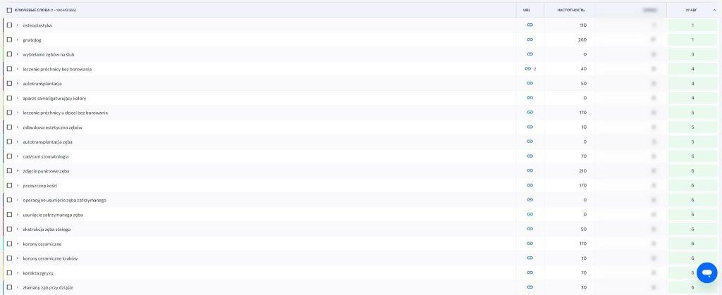 Search queries in Polish (PL website)