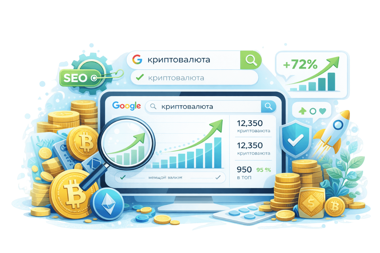 SEO просування для криптовалют